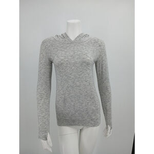 Zella Heather Gray Hoodie Top Size L